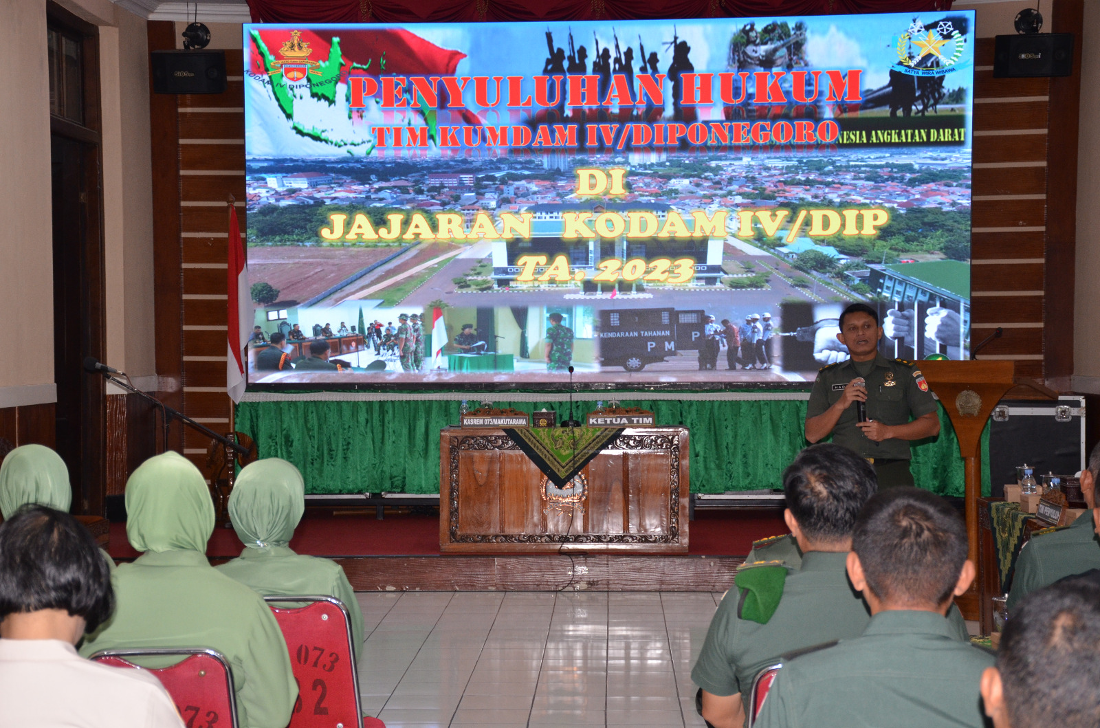 Tingkatkan Kesadaran Hukum Bagi Prajurit dan PNS Untuk Mendukung Tugas Pokok TNI AD